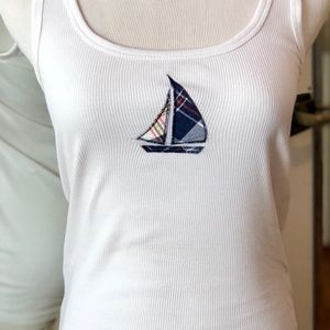 J. Crew Sailboat Cotton Tank